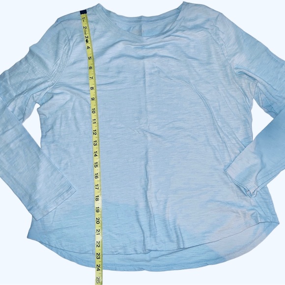 Old Navy Light Blue Slub Knit Shirt Sz L - Picture 2 of 5